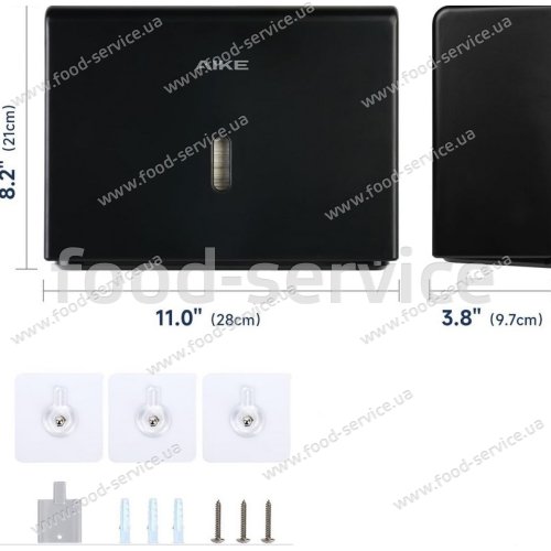 Диспенсер для бумажных полотенец Berg  AK5102 черный